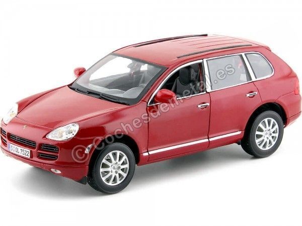 Cochesdemetal.es 2008 Porsche Cayenne 3.2 V6 Turbo Rojo Metalizado 1:18 Maisto 31113