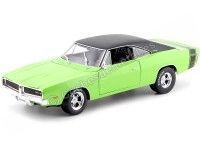 Cochesdemetal.es 1969 Dodge Charger R-T Verde 1:18 MAISTO DESIGN 32612