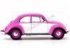 Cochesdemetal.es 1967 Volkswagen Beetle Rosa-Blanco 1:18 Greenlight 13512