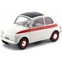 Cochesdemetal.es 1960 Fiat 500 L Nuova Sport Beige-Rojo 1:18 Solido S1801401