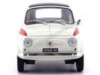 Cochesdemetal.es 1960 Fiat 500 L Nuova Sport Beige-Rojo 1:18 Solido S1801401