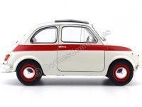 Cochesdemetal.es 1960 Fiat 500 L Nuova Sport Beige-Rojo 1:18 Solido S1801401