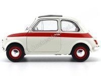 Cochesdemetal.es 1960 Fiat 500 L Nuova Sport Beige-Rojo 1:18 Solido S1801401