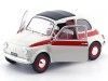 Cochesdemetal.es 1960 Fiat 500 L Nuova Sport Beige-Rojo 1:18 Solido S1801401