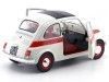 Cochesdemetal.es 1960 Fiat 500 L Nuova Sport Beige-Rojo 1:18 Solido S1801401