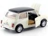 Cochesdemetal.es 1969 Mini Cooper Beige-Negro 1:18 Bburago 12036