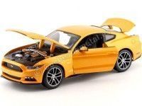 Cochesdemetal.es 2015 Ford Mustang GT 5.0 Orange Fury 1:18 Maisto 31197