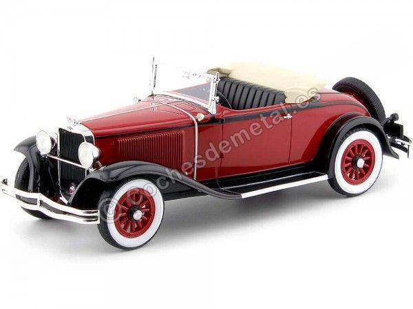 Cochesdemetal.es 1931 Dodge Height DG Convertible Rojo-Negro 1:18 BoS-Models 293