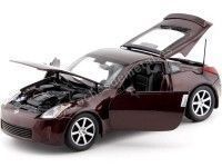 Cochesdemetal.es 2003 Nissan 350Z Coupe Wine Red Metallic 1:18 Auto World AW240