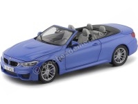 Cochesdemetal.es 2015 BMW M4 F83 Convertible Yas Mina Blue 1:18 Dealer Edition 80432399612