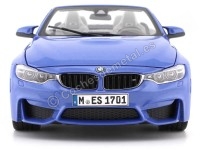 Cochesdemetal.es 2015 BMW M4 F83 Convertible Yas Mina Blue 1:18 Dealer Edition 80432399612