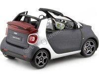 Cochesdemetal.es 2015 Smart Fortwo Cabriolet (A453) Gray / Silver 1:18 Contourneur B66960290