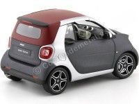 Cochesdemetal.es 2015 Smart Fortwo Cabriolet (A453) Gray / Silver 1:18 Contourneur B66960290