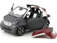 Cochesdemetal.es 2015 Smart Fortwo Cabriolet (A453) Gray / Silver 1:18 Contourneur B66960290