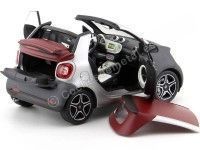 Cochesdemetal.es 2015 Smart Fortwo Cabriolet (A453) Gray / Silver 1:18 Contourneur B66960290