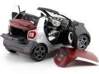 Cochesdemetal.es 2015 Smart Fortwo Cabriolet (A453) Grey/Silver 1:18 Dealer Edition B66960290