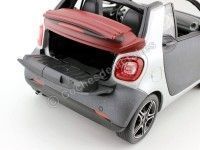 Cochesdemetal.es 2015 Smart Fortwo Cabriolet (A453) Grey/Silver 1:18 Dealer Edition B66960290