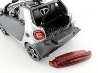 Cochesdemetal.es 2015 Smart Fortwo Cabriolet (A453) Gray / Silver 1:18 Contourneur B66960290