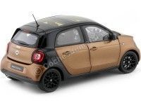 Cochesdemetal.es 2015 Smart Forfour Coupe (W453) Black/Brown 1:18 Dealer Edition B66960299