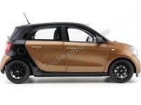 Cochesdemetal.es 2015 Smart Forfour Coupe (W453) Black/Brown 1:18 Dealer Edition B66960299