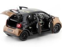 Cochesdemetal.es 2015 Smart Forfour Coupe (W453) Black/Brown 1:18 Dealer Edition B66960299