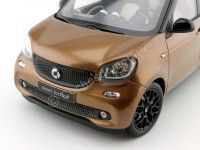 Cochesdemetal.es 2015 Smart Forfour Coupe (W453) Black/Brown 1:18 Dealer Edition B66960299