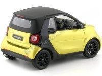 Cochesdemetal.es 2015 Smart Fortwo Cabriolet (A453) Black/Yellow 1:18 Dealer Edition B66960289