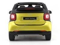 Cochesdemetal.es 2015 Smart Fortwo Cabriolet (A453) Black/Yellow 1:18 Dealer Edition B66960289