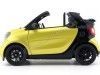 Cochesdemetal.es 2015 Smart Fortwo Cabriolet (A453) Black/Yellow 1:18 Dealer Edition B66960289