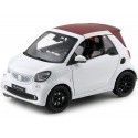 Cochesdemetal.es 2015 Smart Fortwo Cabriolet (A453) White/White 1:18 Dealer Edition B66960291