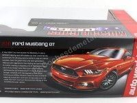 Cochesdemetal.es 2016 Ford Mustang GT 5.0 Cupe Naranja 1:18 Auto World AW242