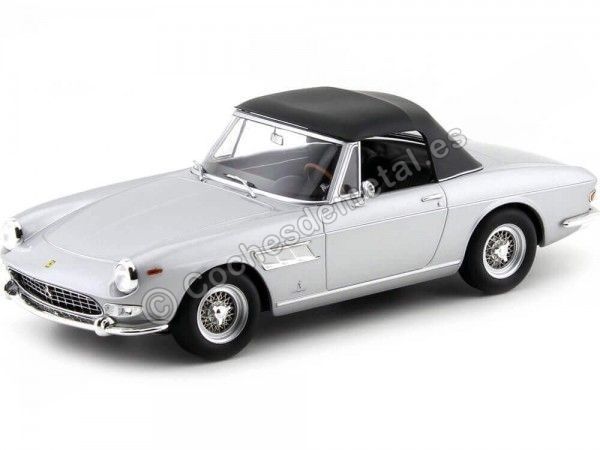 Cochesdemetal.es 1964 Ferrari 275 GTS 4 Pininfarina Spyder Silver 1:18 KK-Scale KKDC180245