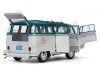 Cochesdemetal.es 1962 Volkswagen T1 Samba Bus Blue-Beige Grey 1:12 Sun Star 5084