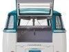 Cochesdemetal.es 1962 Volkswagen T1 Samba Bus Blue-Beige Grey 1:12 Sun Star 5084