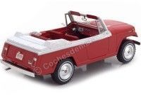 Cochesdemetal.es 1970 Jeep Jeepster Commando Convertible Red-White 1:18 BoS-Models 340