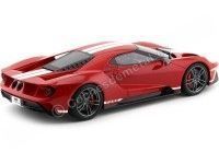 Cochesdemetal.es 2017 Ford GT Rojo con Rayas Blancas 1:18 GT Spirit US008B