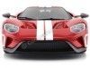 Cochesdemetal.es 2017 Ford GT Rojo con Rayas Blancas 1:18 GT Spirit US008B