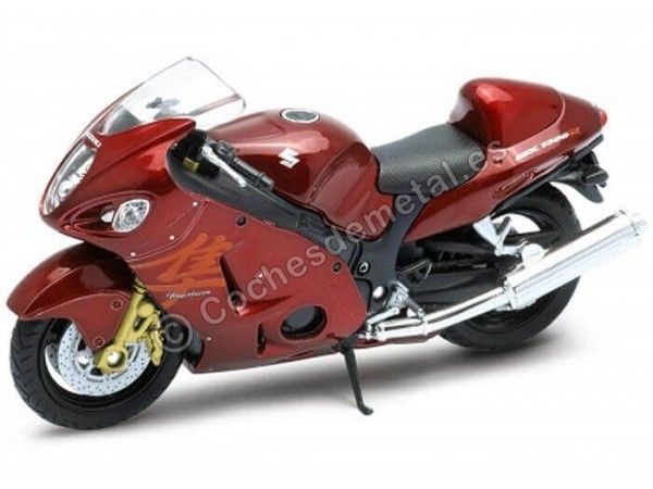 Cochesdemetal.es 2013 Suzuki Hayabusa Red 1:18 Welly 12828