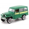 Cochesdemetal.es 1955 Jeep Willys Station Wagon Dark Green 1:18 Lucky Diecast 92858