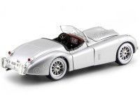 Cochesdemetal.es 1951 Jaguar XK 120 Roadster Gris 1:24 Bburago 22018