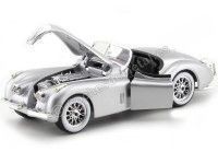 Cochesdemetal.es 1951 Jaguar XK 120 Roadster Gris 1:24 Bburago 22018