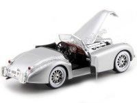 Cochesdemetal.es 1951 Jaguar XK 120 Roadster Gris 1:24 Bburago 22018