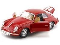Cochesdemetal.es 1961 Porsche 356B Coupe Rojo 1:24 Bburago 22079