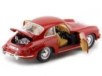 Cochesdemetal.es 1961 Porsche 356B Coupe Rojo 1:24 Bburago 22079
