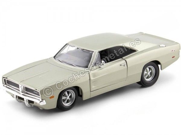 Cochesdemetal.es 1969 Dodge Charger R-T Metallic Gold 1:24 MAISTO 31256