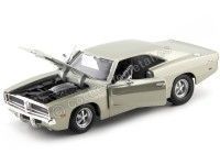 Cochesdemetal.es 1969 Dodge Charger R-T Metallic Gold 1:24 MAISTO 31256