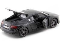 Cochesdemetal.es 2008 Audi R8 Negro Mate 1:24 Food 31281