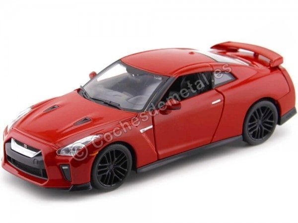 Cochesdemetal.es 2009 Nissan GT-R R35 Rojo 1:24 Bburago 21082