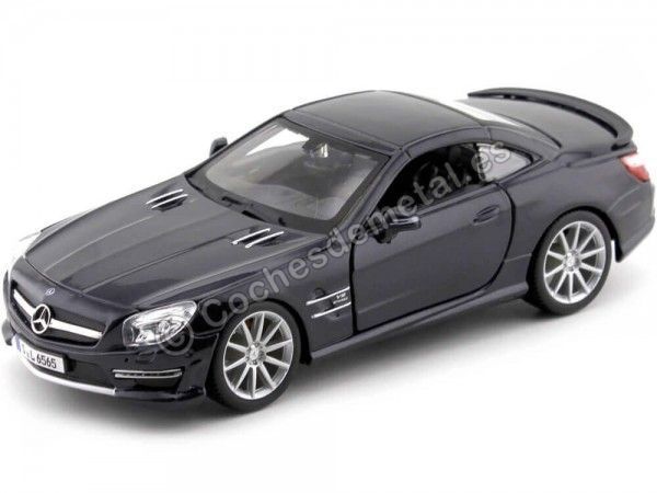 Cochesdemetal.es 2009 Mercedes-Benz SL 65 AMG Hardtop Negro 1:24 Bburago 21066