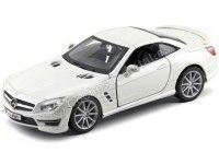 Cochesdemetal.es 2009 Mercedes-Benz SL 65 AMG Hardtop Blanco 1:24 Bburago 21066